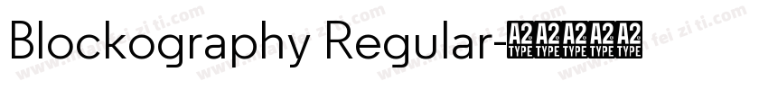 Blockography Regular字体转换